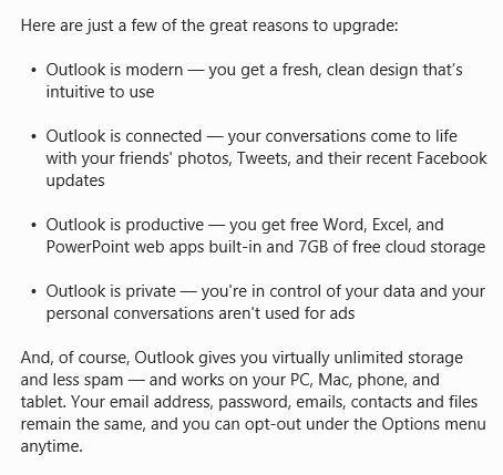 Outlook.com Info